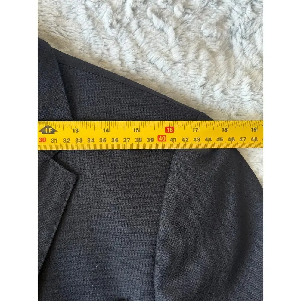 Hugo Boss The Sweet3 Blazer 36R Dark Gray 100% Virgin Wool Two-Button Jacket
